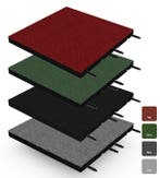 Rubber tegel met pen- en gat verbinding 50x50 cm - 50 mm, Tuin en Terras, Tegels en Klinkers, Verzenden, Nieuw