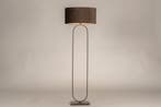 Rietveld Vloerlampen - Bruin - Stof, Metaal, Verzenden, Nieuw