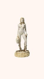 Beeld, Medusa con Testa di Perseo Statua Scultura - 25 cm -