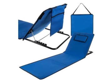Veiling - Trizand Strandmat met rugleuning + kussen, Nieuw