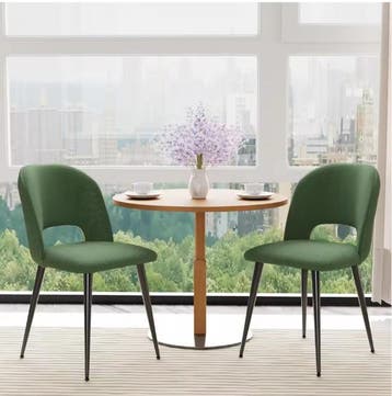 Set van 2 Corduroy Eetkamerstoelen – Comfortabel en Modern, Huis en Inrichting, Stoelen, Verzenden, Nieuw
