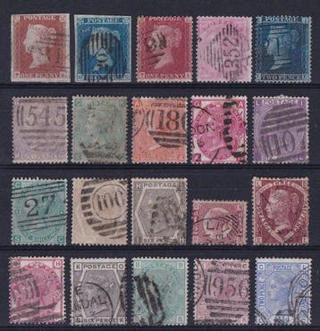 Groot-Brittannië 1841/1881 - set van klassiekers - SG, Gestempeld