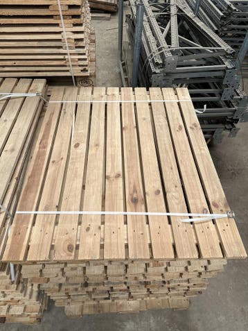 Vurenhouten vlonder 880x1100x20mm 90% gesloten, gebruikt -, Ophalen of Verzenden