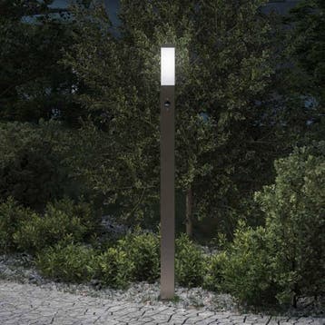 vidaXL Bolderverlichting met sensor 110 cm roestvrij staal, Verzenden, Nieuw