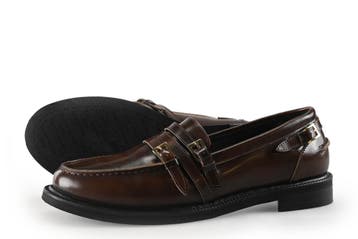 Stefano Lauran Loafers in maat 40 Bruin, Kleding | Dames, Schoenen, Bruin, Verzenden, Overige typen, Zo goed als nieuw