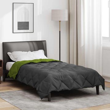 vidaXL Zomerdekbed 220 x 135 cm Zomer 200 gsm Groen en, Verzenden, Nieuw, Groen