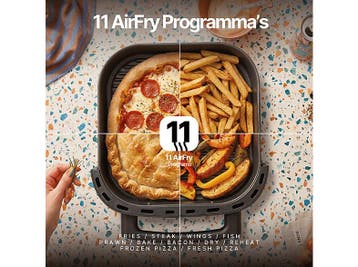 Seeger -  Spacefry Xxl Heteluchtfriteuse Zwart 6 L 2850 W, Verzenden, Nieuw, Airfryer