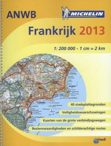 Atlas Michelin ANWB Frankrijk wegenatlas 2013, Verzenden, Gelezen