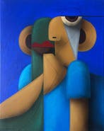 Matias Machado - Family Faces 05 ( Ready to hang ), Antiek en Kunst