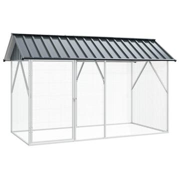 vidaXL Vogelkooi Antraciet 227 x 112 x 141 cm, Dieren en Toebehoren, Verzenden, Nieuw