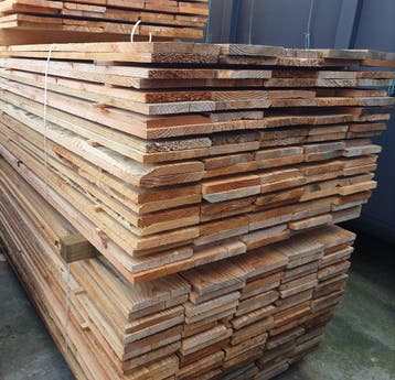 Douglas 22 x 200mm ,** 2e Keus** 50% korting!!, Minder dan 25 mm, Zo goed als nieuw, Plank, 300 cm of meer