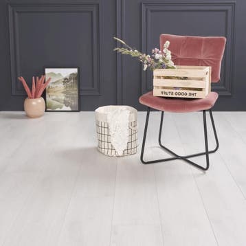 UITVERKOOP | Witte klik-PVC vloer vanaf €7,98 per m², Dryback PVC, Ophalen of Verzenden, Vinyl, Nieuw