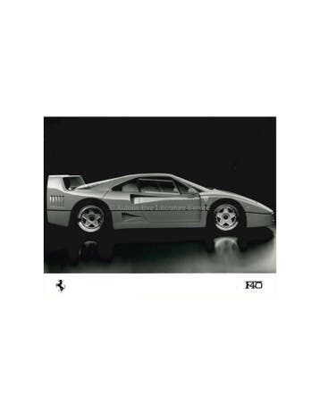 1988 FERRARI F40 PERSFOTO, Boeken, Nieuw, Ferrari, Author