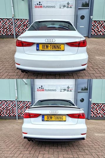 Kofferbak Spoiler geschikt voor A3 S3 Sedan | 2013-2020 |, Nieuw, Achter, Bumper, Audi