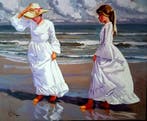 Joan Fuster Bonnin (1870-1943) - Jovenes en la Playa