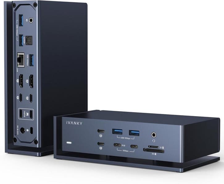 Thunderbolt 4 Dock | 4x 6K | Retourdeal 59% Korting, Computers en Software, Dockingstations, Laptop, Nieuw, Docking station, Ophalen of Verzenden