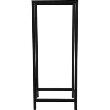 Bijzettafel - Livion Koni - Vierkant - 25x25x60cm - Zwart -, Ophalen of Verzenden, Nieuw, Overige materialen