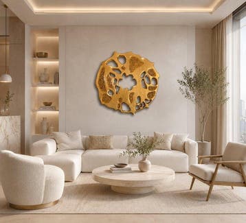 Tetiana Zaitseva - 3D Scupltural painting XL Golden no 256