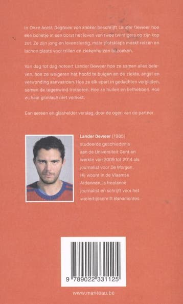 Onze borst 9789022331125 Lander Deweer, Verzenden, Zo goed als nieuw, Lander Deweer