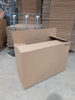 Verzenddoos 920x380x610 mm dubbelgolf karton bruin fefco, Ophalen of Verzenden