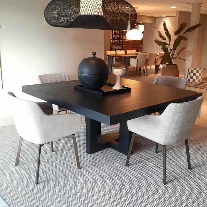 Eettafel Van der Plaat, Frank, zwart, Huis en Inrichting, Tafels | Eettafels