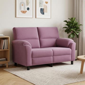 vidaXL Bank Paars 154 x 85 x 93 cm fluweel, Verzenden, Nieuw, Stof, 150 tot 200 cm