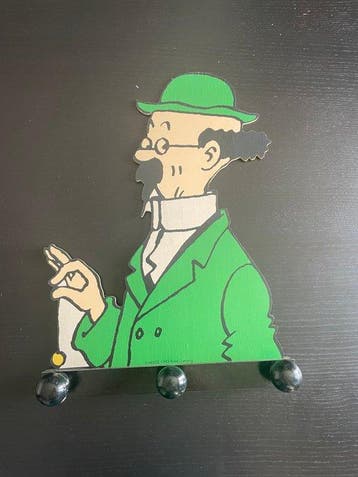 Tintin Kapstok Tintin Tournesol - Trousselier - 1993, Nieuw
