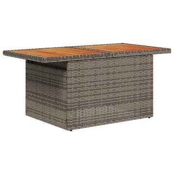 vidaXL Tuin Sofa Set 6 st Grijs Poly riet, Tuin en Terras, Verzenden, Nieuw, 6 zitplaatsen