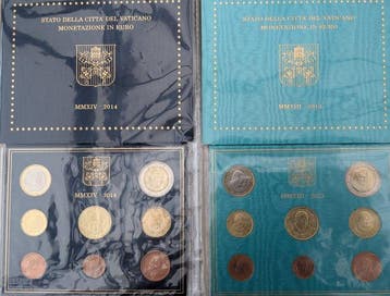 Vaticaan. Year Set (BU) 2013/2014 (2 sets) (Zonder
