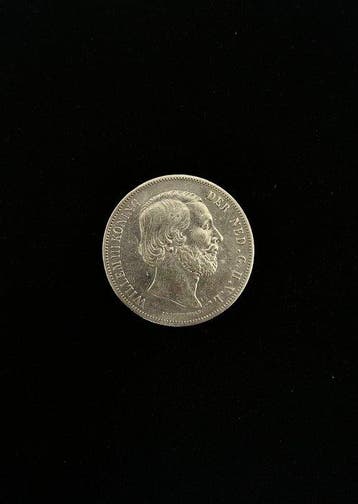Nederland. Willem III. 2 1/2 Gulden 1861 (Zonder