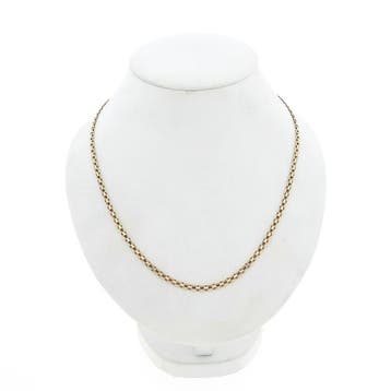 Gouden fantasie/ankerschakel ketting, Sieraden, Tassen en Uiterlijk, Kettingen, Ophalen of Verzenden, Gebruikt, Goud, Goud