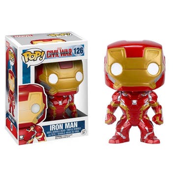 Funko Pop! Marvel Civil War Captain America: Iron Man - Nr 1, Verzenden, Nieuw