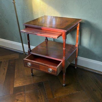 Bijzettafel - Engels - Mahonie - Met Wielen, Antiek en Kunst