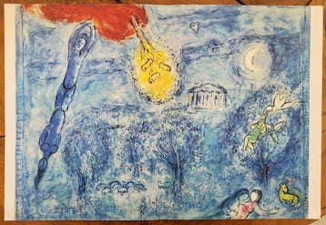 Marc Chagall (1887-1985) - Grande Lithographie double page,