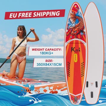 Opblaasbaar SUP Board 320-350cm met Complete Accessoireset -, Watersport en Boten, Golfsurfen, Verzenden, Nieuw