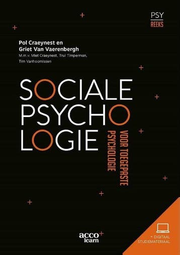 9789463792851 Sociale Psychologie voor toegepaste psychol..., Verzenden, Zo goed als nieuw, Pol Craeynest