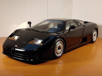 KK-Scale 1:12 - Model raceauto - Bugatti EB110 GT 1991 Zwart, Nieuw