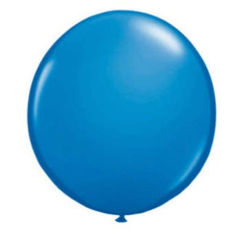 Donker blauwe Qualatex ballon 90 cm - Ballonnen, Ophalen of Verzenden, Nieuw