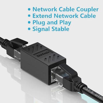 RJ45 Ethernet Kabel Verlengstuk - 1000Mbps LAN Connector voo, Verzenden, Nieuw