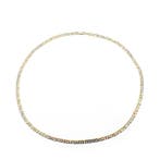Tricolor gouden herenketting., Ophalen of Verzenden, Gebruikt, Overige kleuren, Goud