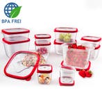 Voedsel Opslag Dozen 24-dlg. Rood BPA-vrij (Huishouden), Verzenden, Nieuw