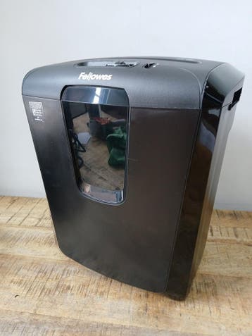 Fellowes M-8C papiervernietiger, zwart, 34 x 24,5 x 39 cm, Ophalen, Nieuw in verpakking