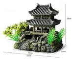 Aquarium Huis Decoratie Hars Ornament met Brug Landschap, Verzenden, Nieuw