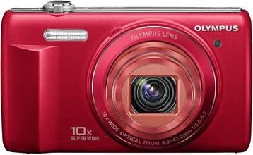Olympus VR-340 Digitale Compact Camera - Rood, Verzenden, Zo goed als nieuw