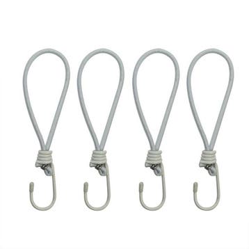 ProPlus Elastische tentspanners met haak - 20 cm - wit -..., Caravans en Kamperen, Ophalen of Verzenden, Nieuw