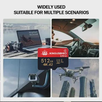 Snelle Micro SD Kaart (32GB-512GB) - U3, V30, A2 - Hoge Kwal, Verzenden, Nieuw