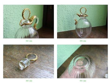 Daum - Flesvaas - Glas - Daum Nancy Glaskrug, Antiek en Kunst