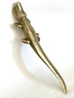 Bronzen Krokodil - Briefopener - Brons, Art Deco
