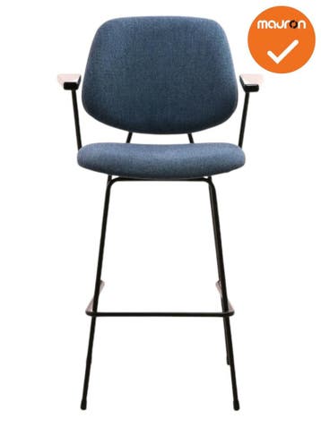 Barkruk Eva - NIEUW - Blauw (Krukken), Werkplek, Ophalen of Verzenden, Nieuw zonder verpakking, Overige typen