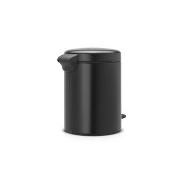 Brabantia Pedaalemmer newIcon 5 ltr - mat Zwart, Huis en Inrichting, Woonaccessoires | Prullenbakken, Verzenden, Nieuw